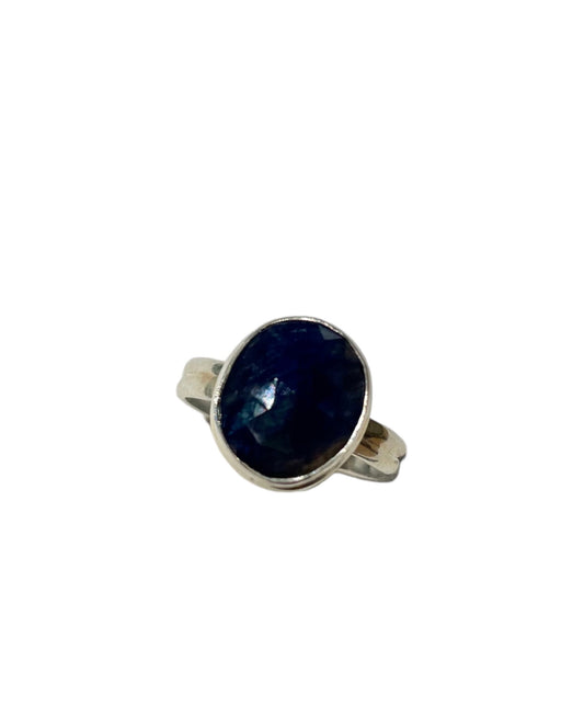 Blue Sapphire, Natural, Stone, .925 Sterling Silver, Ring #BS105