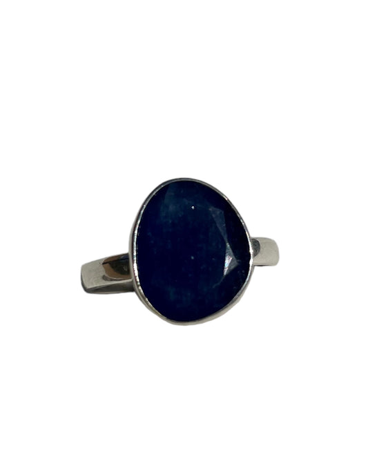 Blue Sapphire, Natural, Stone, .925 Sterling Silver, Ring #BS103