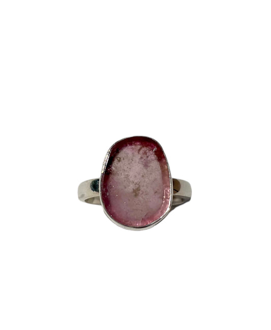 Pink Tourmaline, Natural, .925 Sterling Silver, Ring #PT100