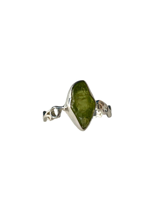 Peridot, Natural, Stone, .925 Sterling Silver, Ring