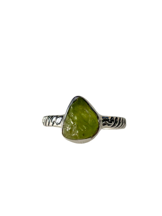 Peridot, Natural, Stone, .925 Sterling Silver, Ring