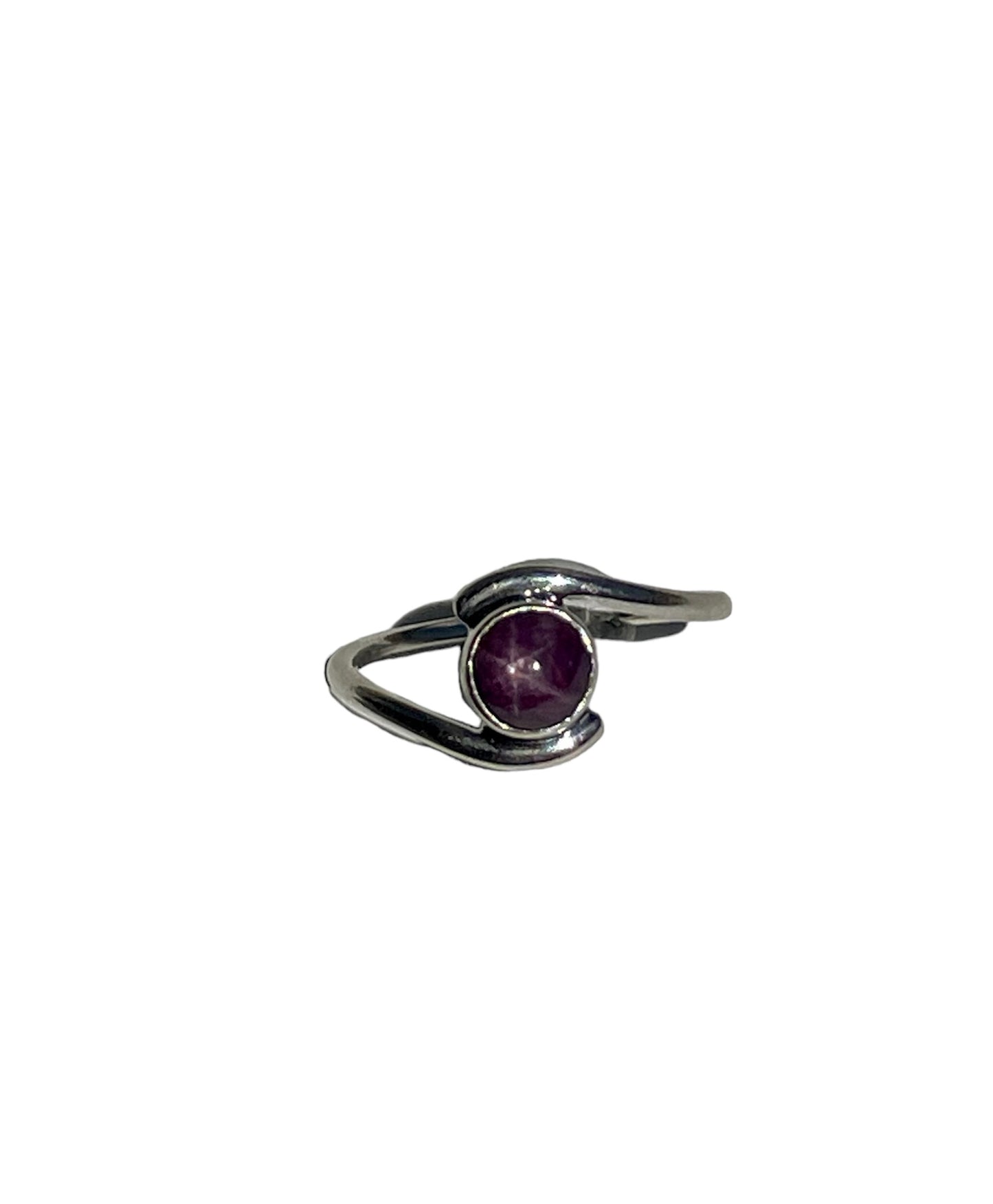 Star Ruby, .925 Sterling Silver, Ring