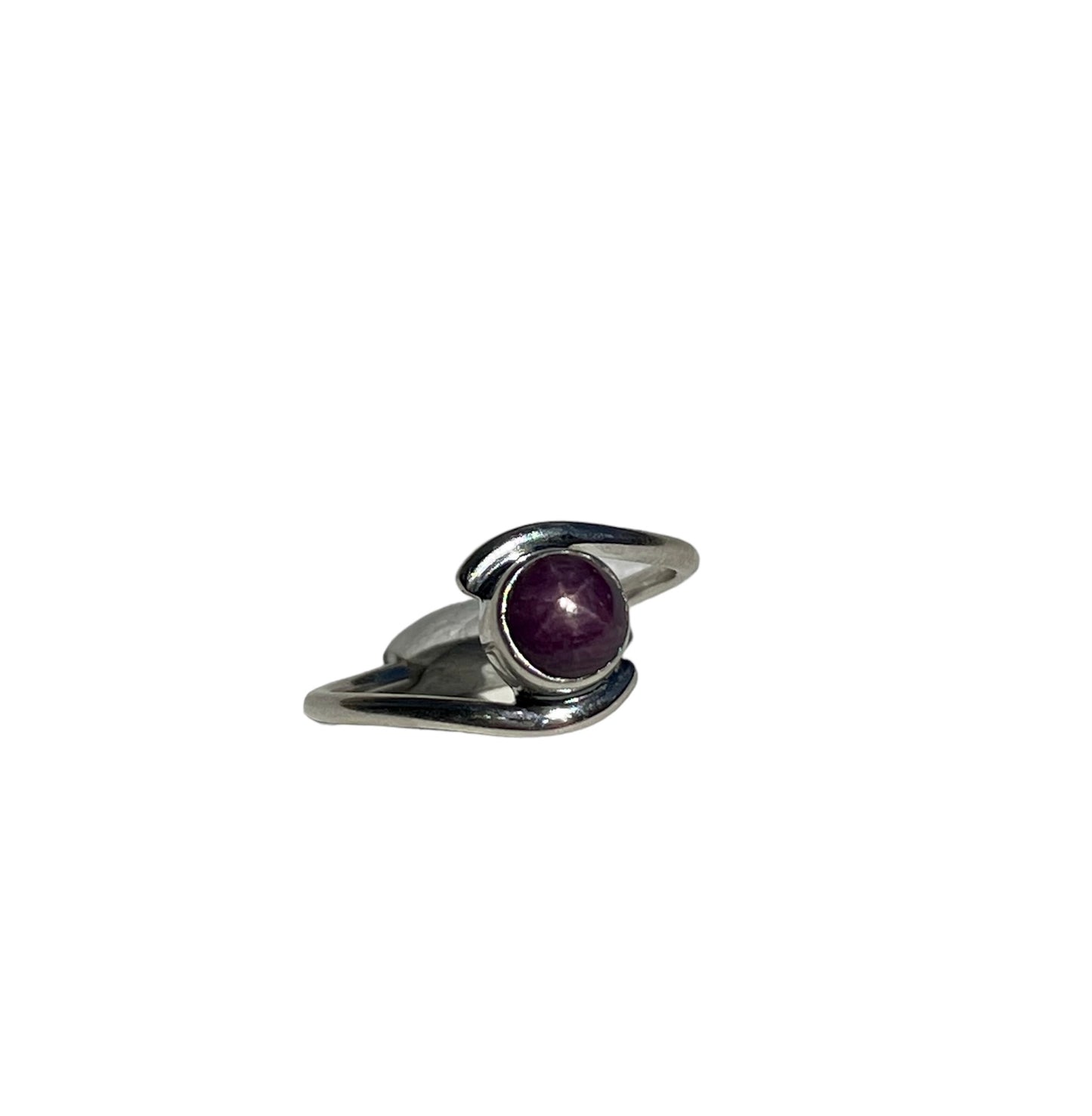 Star Ruby, .925 Sterling Silver, Ring