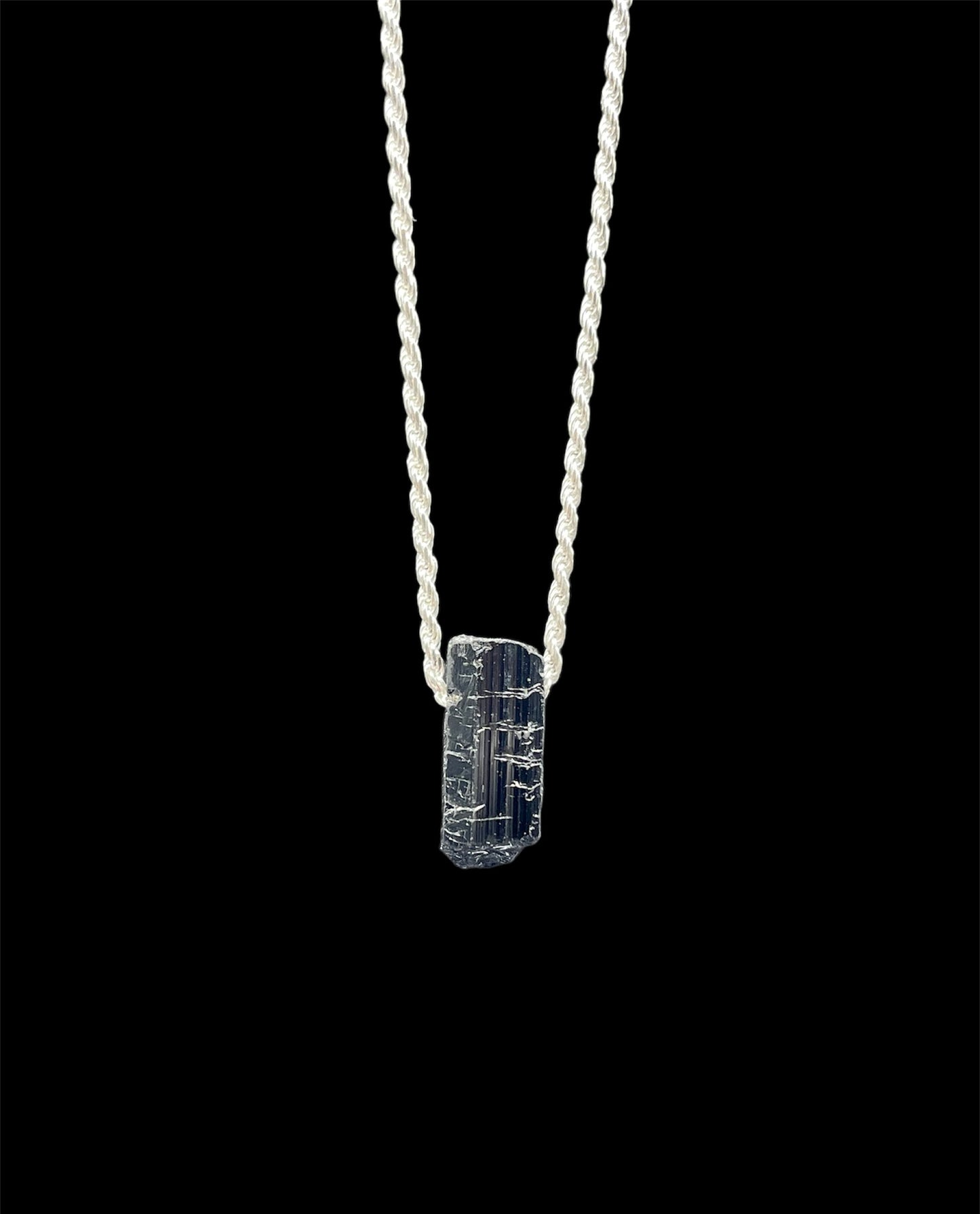 Black Tourmaline, Pendant, Necklace