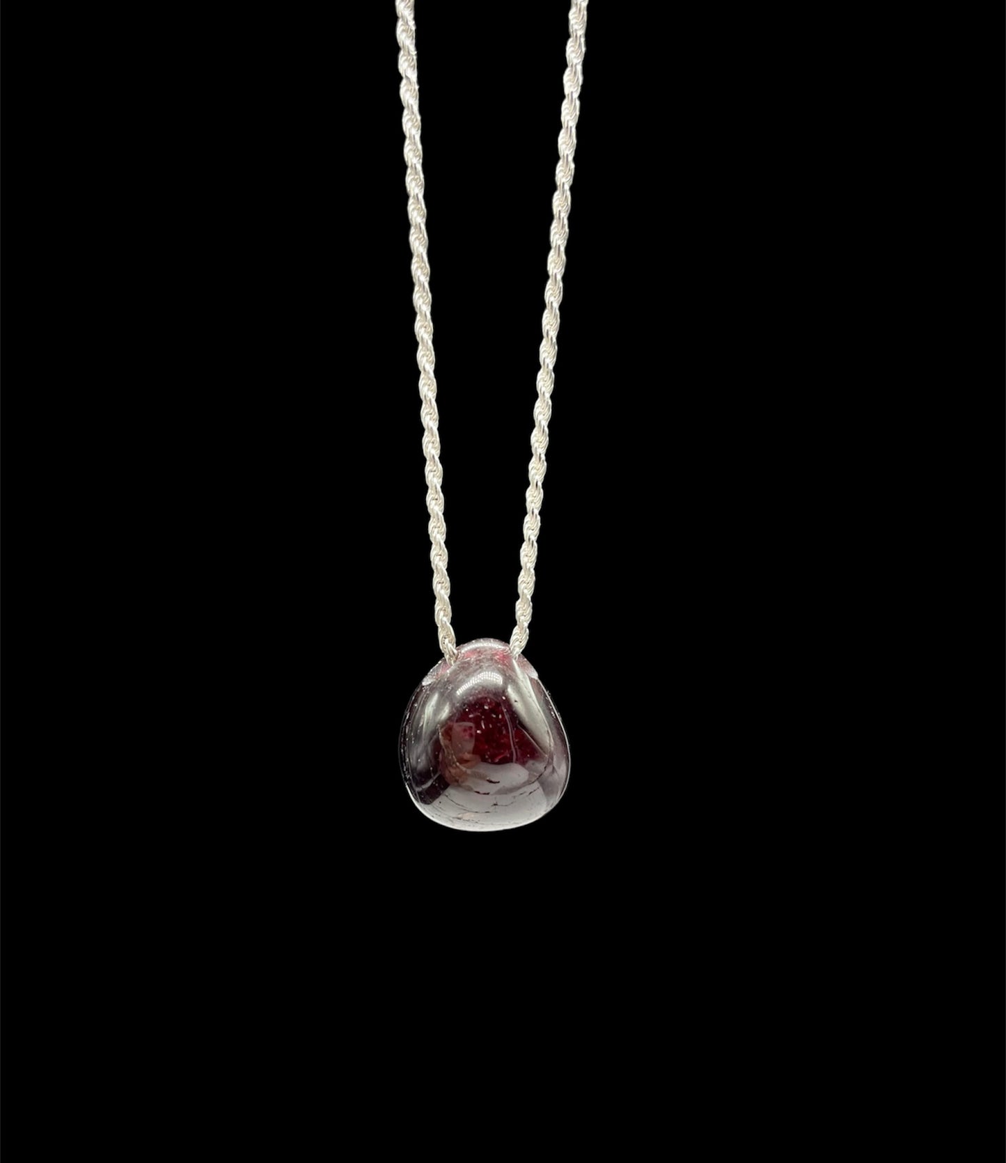 Garnet, January Birthstone, Pendant, Necklace