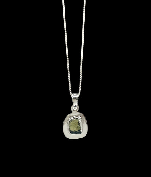 Moldavite, .925 Sterling Silver, Pendent, Necklace #MP204