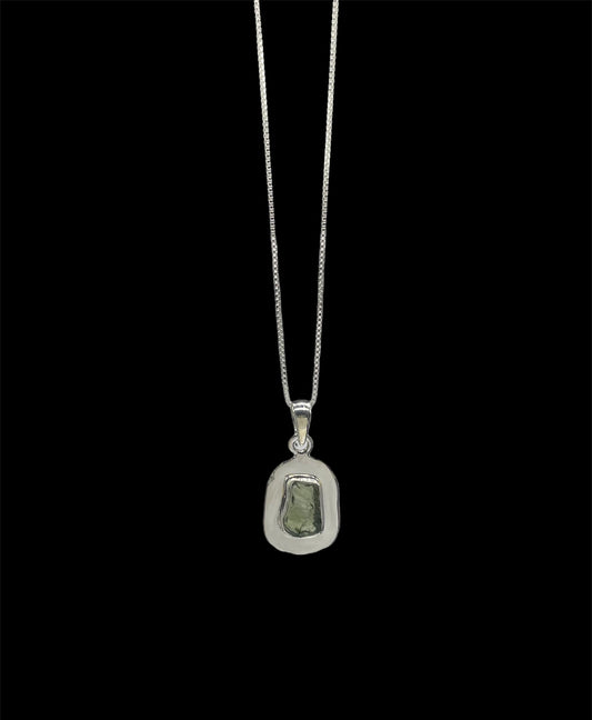 Moldavite, .925 Sterling Silver, Pendent, Necklace #MP205