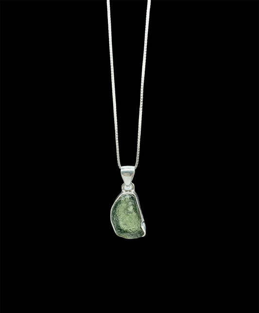 Moldavite, .925 Sterling Silver, Pendent #MP201