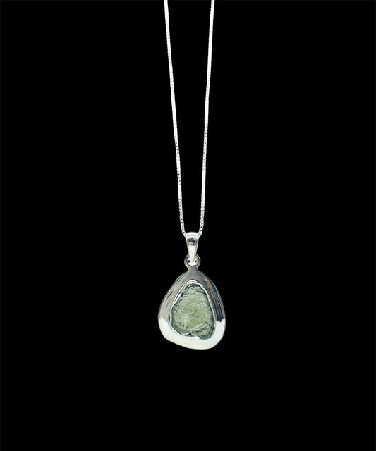 Moldavite, .925 Sterling Silver, Pendent, Necklace #MP206