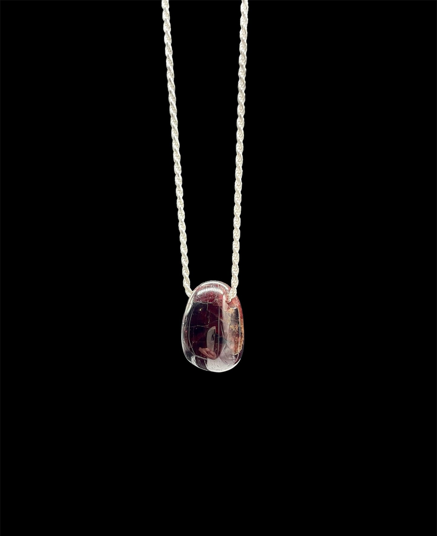 Garnet, January Birthstone, Pendant, Necklace