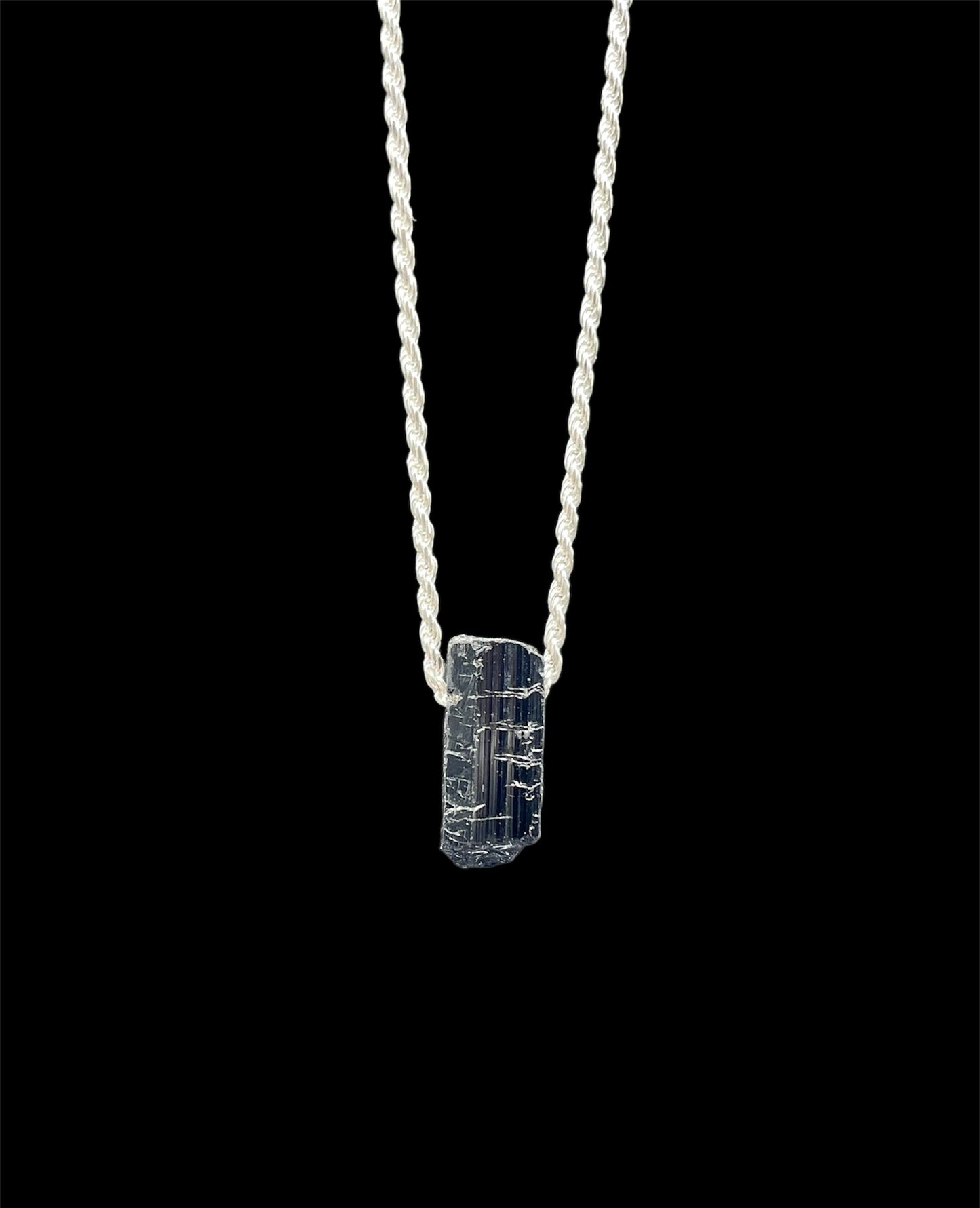 Black Tourmaline, Pendant, Necklace