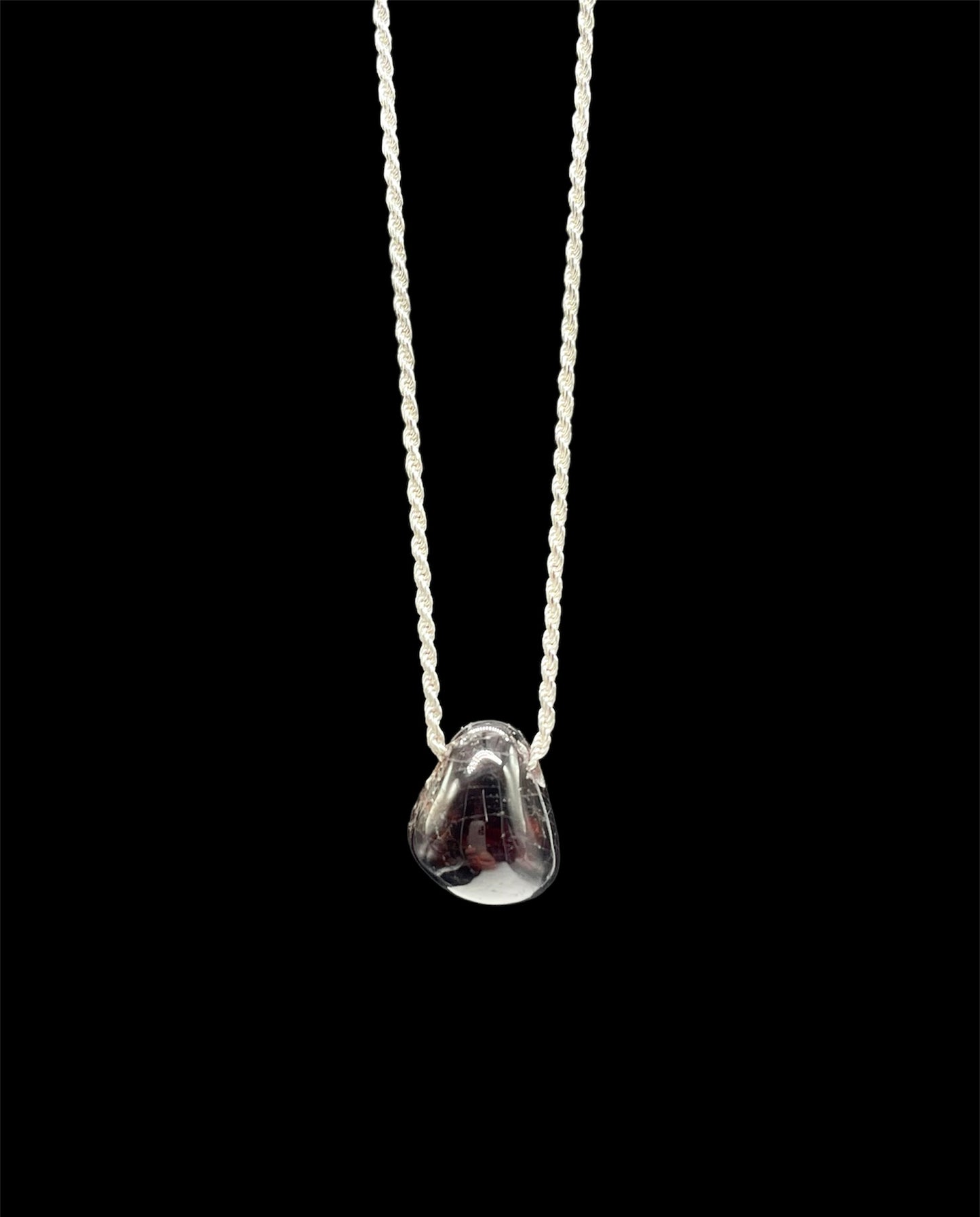 Garnet, January Birthstone, Pendant, Necklace